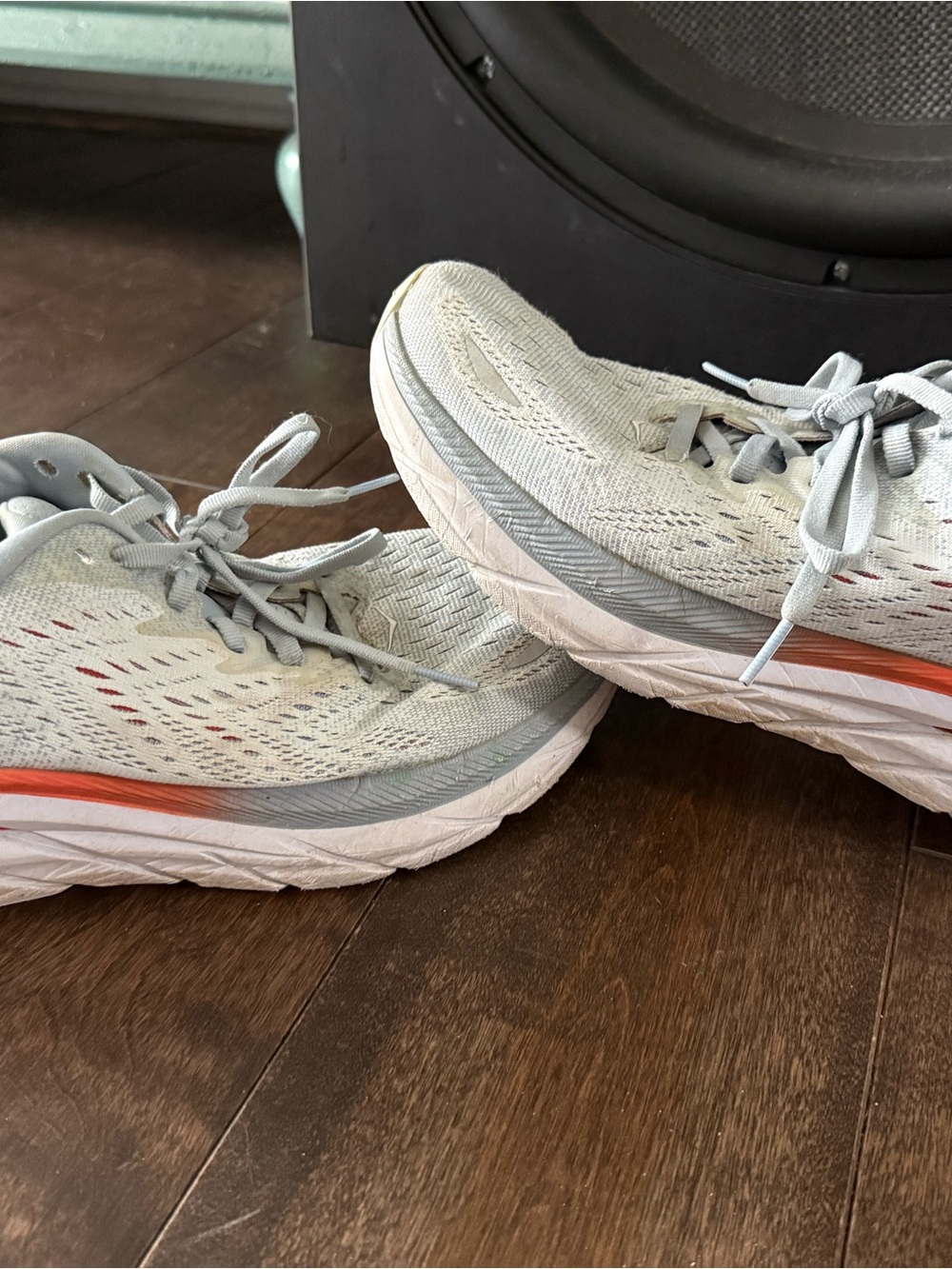 Hola Bondi Light Gray and Orange Women’s Running Shoes